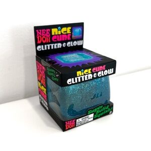 Needoh Glitter and Glow Nice Cube Blue